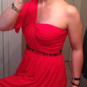 *SALE* Red & black Jessica Simpson strapless dress